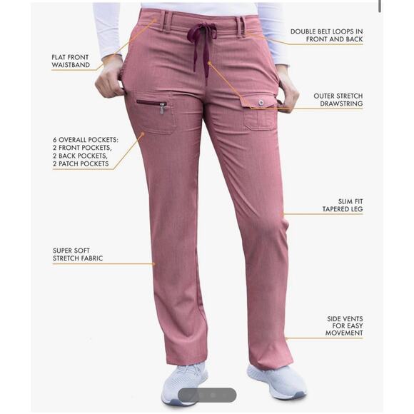 Adar Pro Heather Scrubs SET - Picture 5 of 6